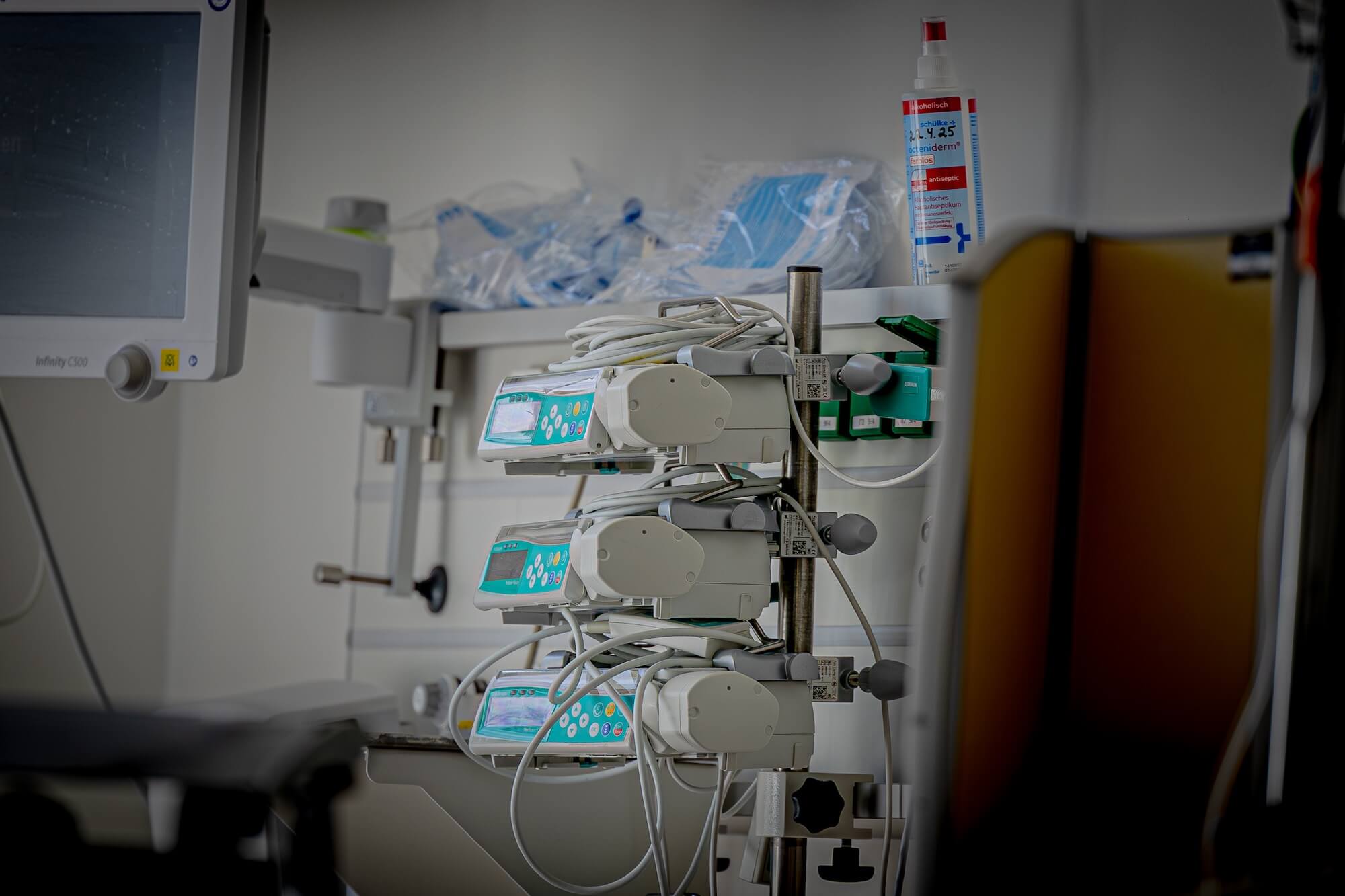 Surgery instruments at Stenum Hospital Germany
