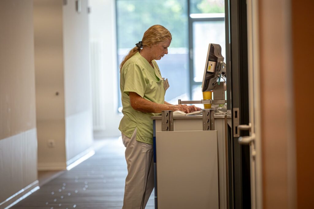 Employer in the hospital